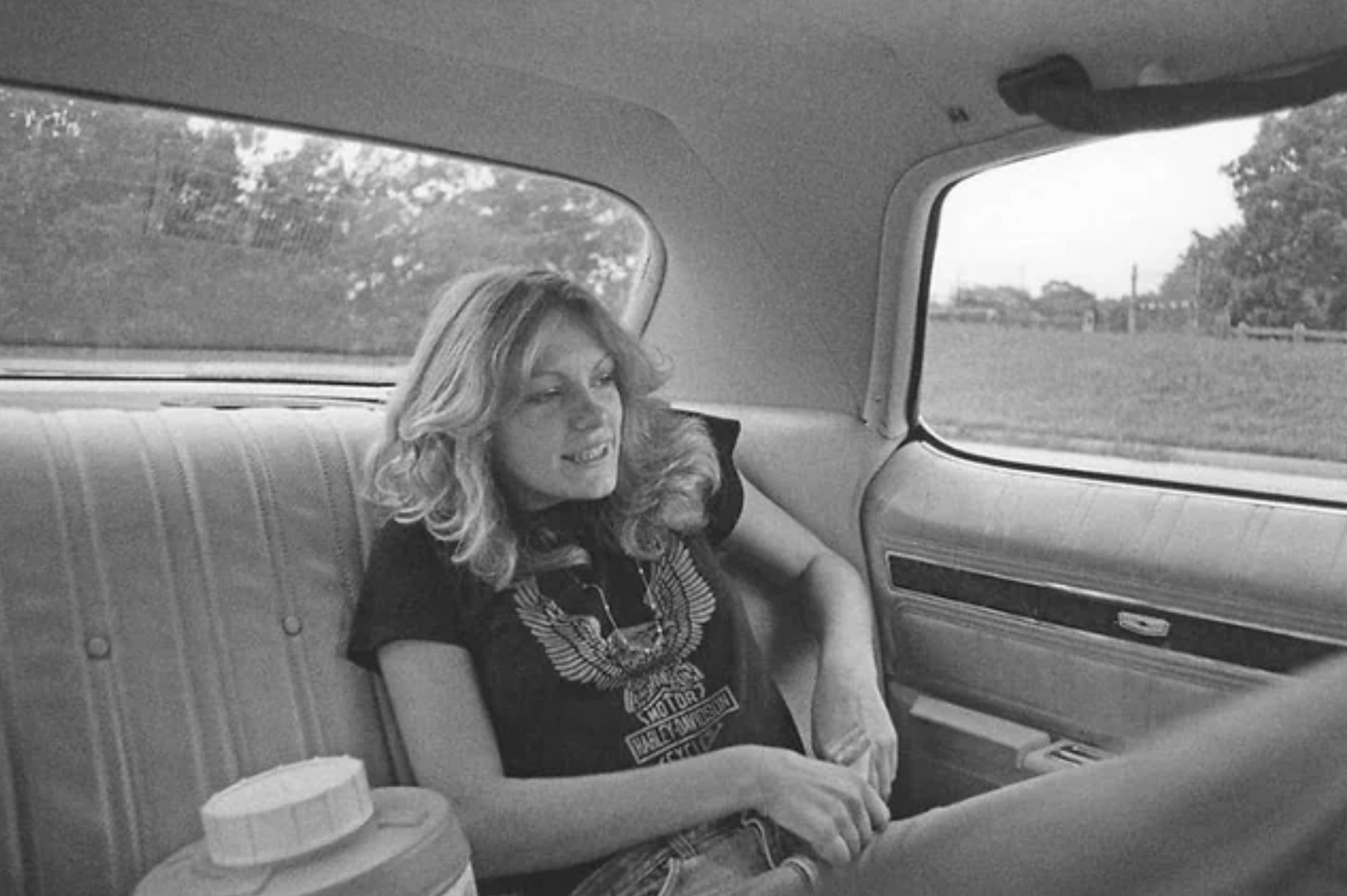 Chilling in the back seat. Scenes from high school, Long Island, NY, 1970s. 